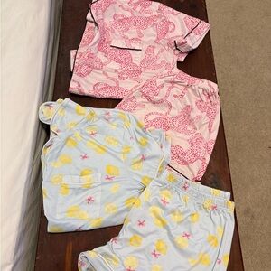 Kids Pajamas Set - Pink and Blue